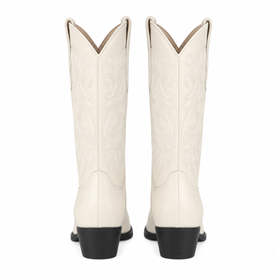 Los Altos Men's Winter white Genuine Elk Leather J Toe Boots