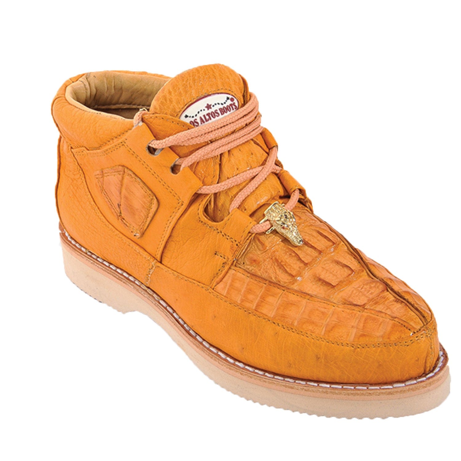 Men's Los Altos Caiman and Smooth Ostrich Skin Shoe ZA052802 - 6