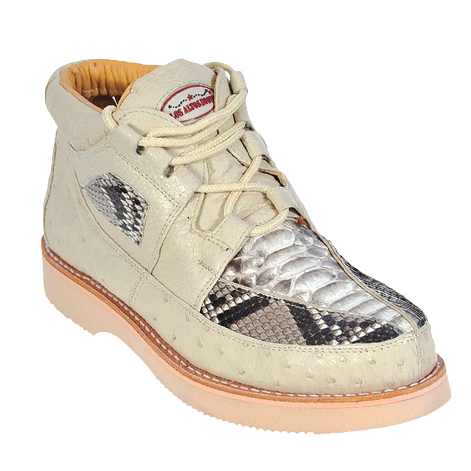 Men's Los Altos Python and Ostrich Skin Shoe ZA055749 - 6