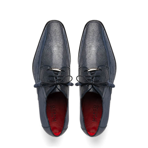 Marco Di Milano Lucca: Navy Leather Dress Shoe