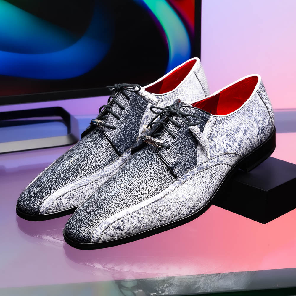 Marco Di Milano Lucca Newspaper Leather Dress Shoe