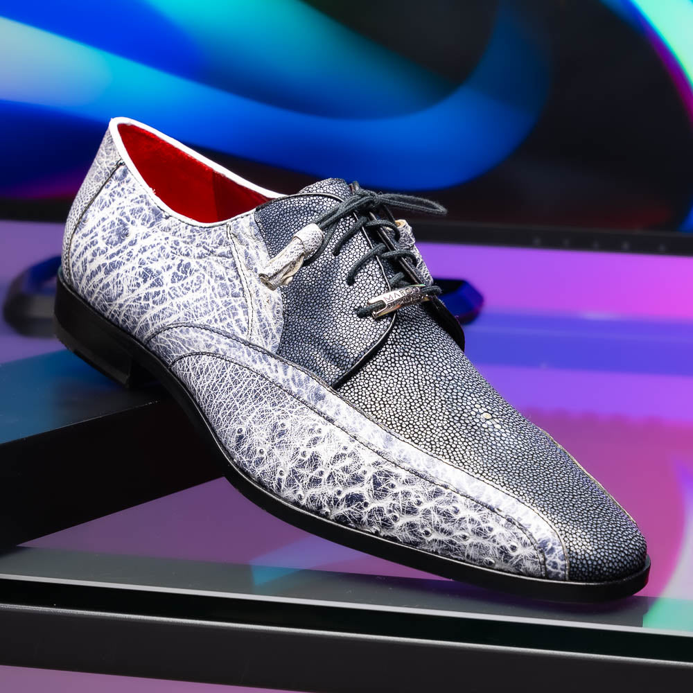 Marco Di Milano Lucca Newspaper Leather Dress Shoe