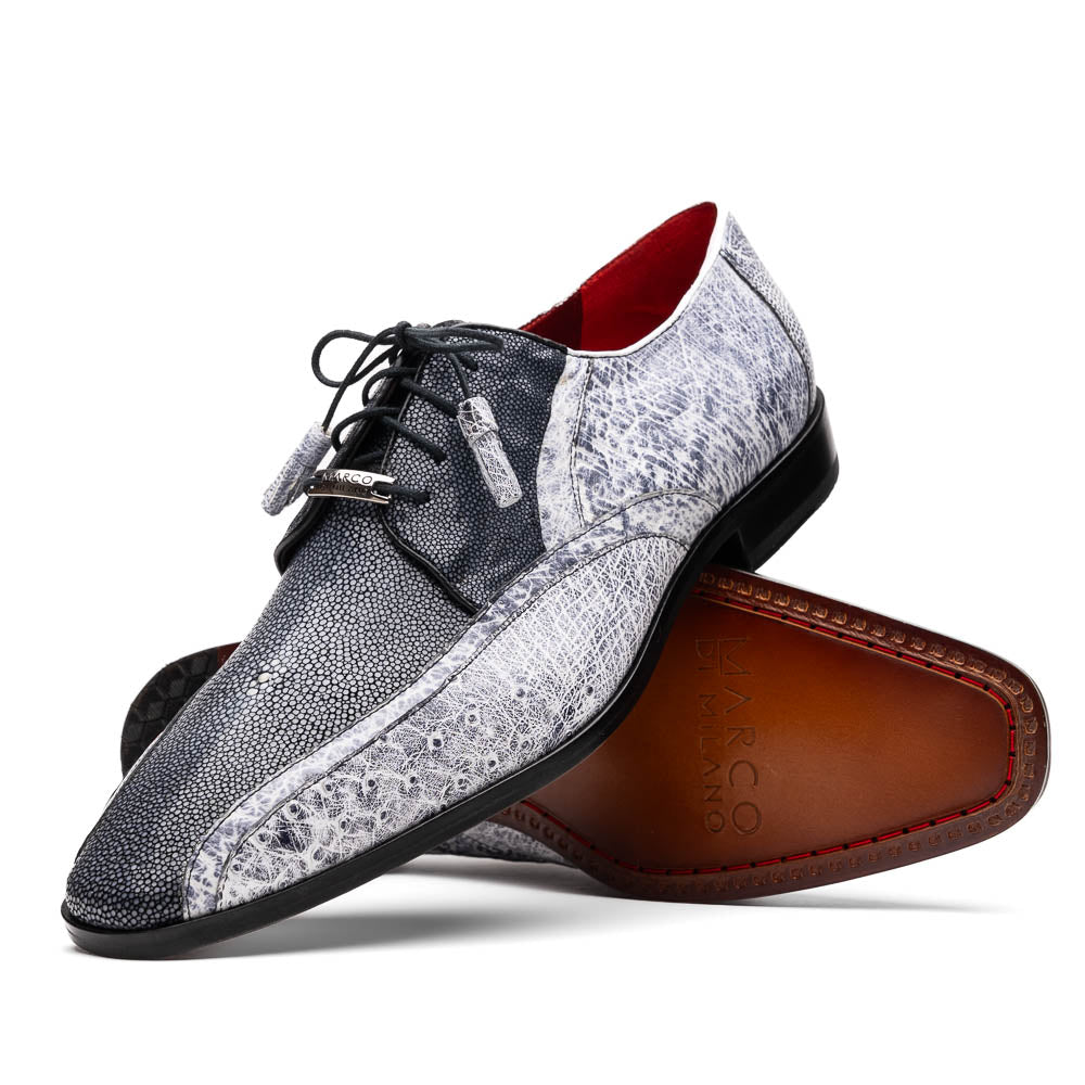 Marco Di Milano Lucca Newspaper Ostrich & Stingray Shoes - 10