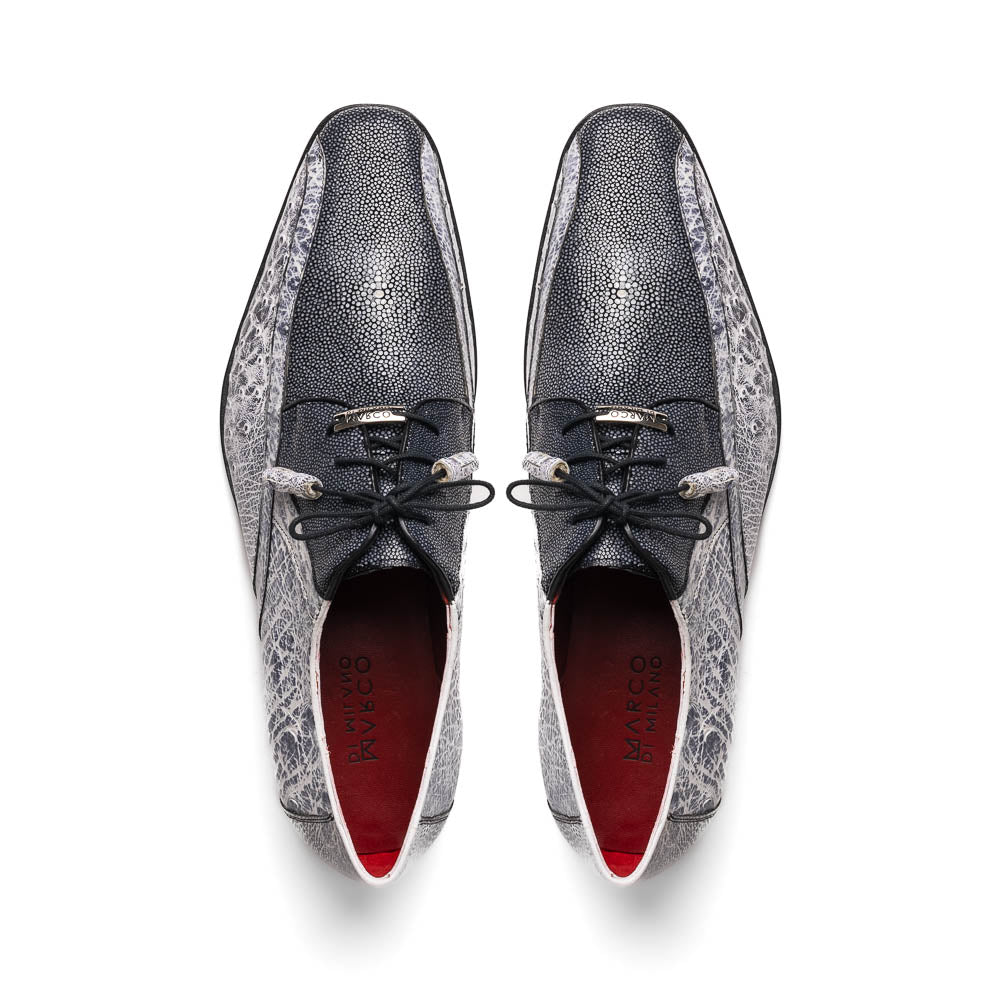 Marco Di Milano Lucca Newspaper Leather Dress Shoe