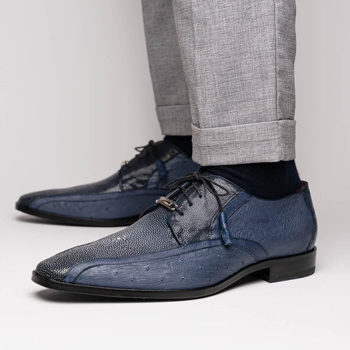 Marco Di Milano Lucca: Navy Leather Dress Shoe
