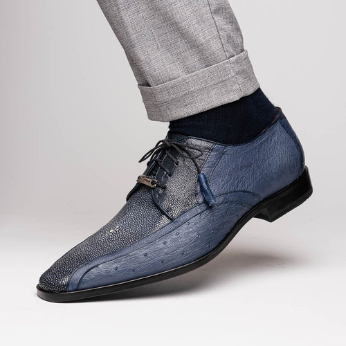 Marco Di Milano Lucca: Navy Leather Dress Shoe