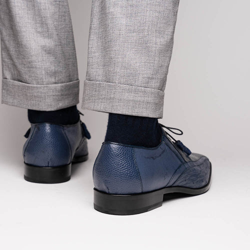 Marco Di Milano Lucca: Navy Leather Dress Shoe