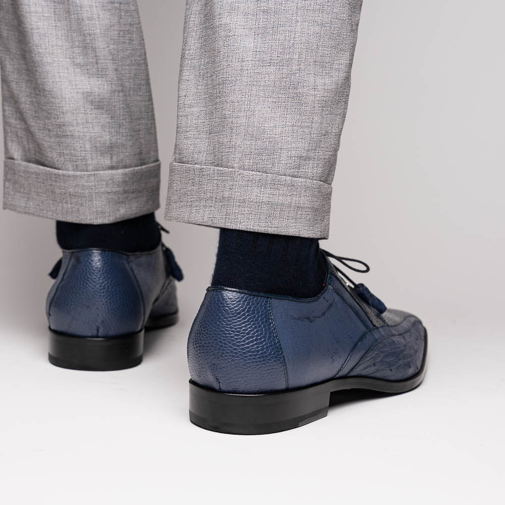 Marco Di Milano Lucca: Navy Leather Dress Shoe