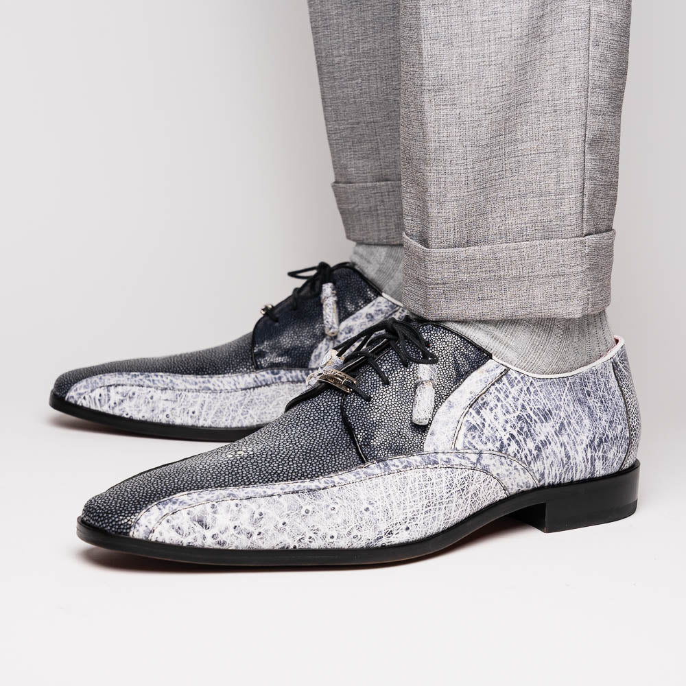 Marco Di Milano Lucca Newspaper Leather Dress Shoe