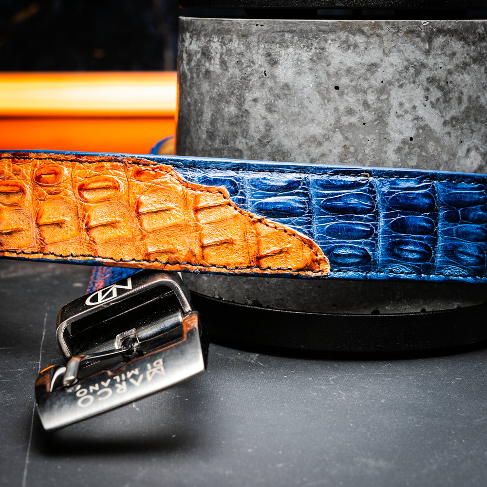 Marco Di Milano Luciano Belt Blue / Brandy - 36