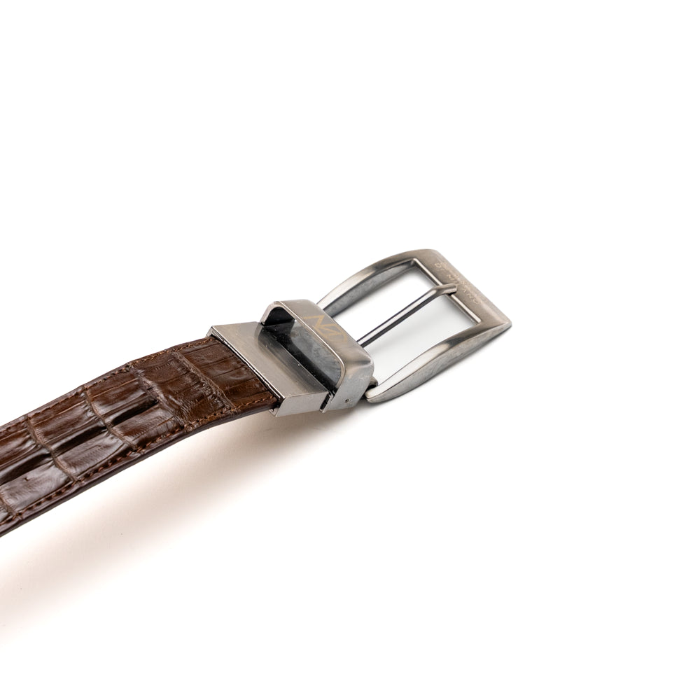 Marco Di Milano Luciano Belt: Cognac Brown Leather Loafer - 36
