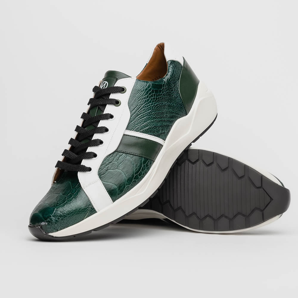 Marco Di Milano Lyon Ostrich Leg & Calfskin Sneakers - 8