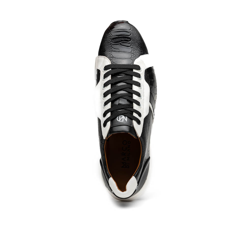Marco Di Milano Lyon Ostrich Leg & Calfskin Sneakers - 8
