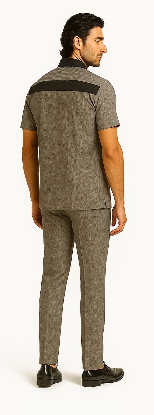 Men’s Houndstooth Walking Suit by Dreams by Zacchi – 2 Piece Lei sure Set in black/white- $99 - S/30