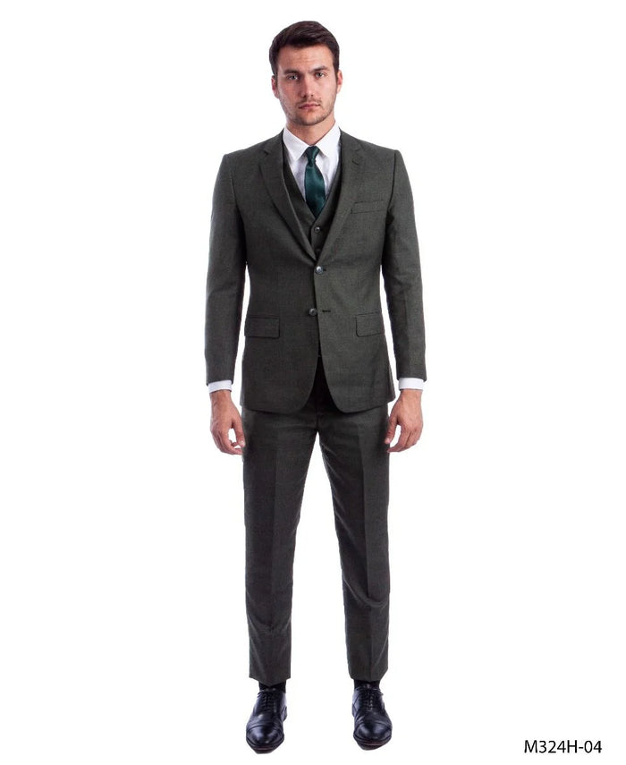 Tazio Men's 3 Piece Executive Suit Bold Colors & Patterns