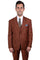 "Mens Stacy Adams Suit - Stacy Adams  Suit Men's Two Button Vested Basic Suit - Brown"