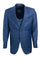 "Mens Stacy Adams Suit - Stacy Adams Sharkskin Suit - Men's Two Button Vested in Blue"