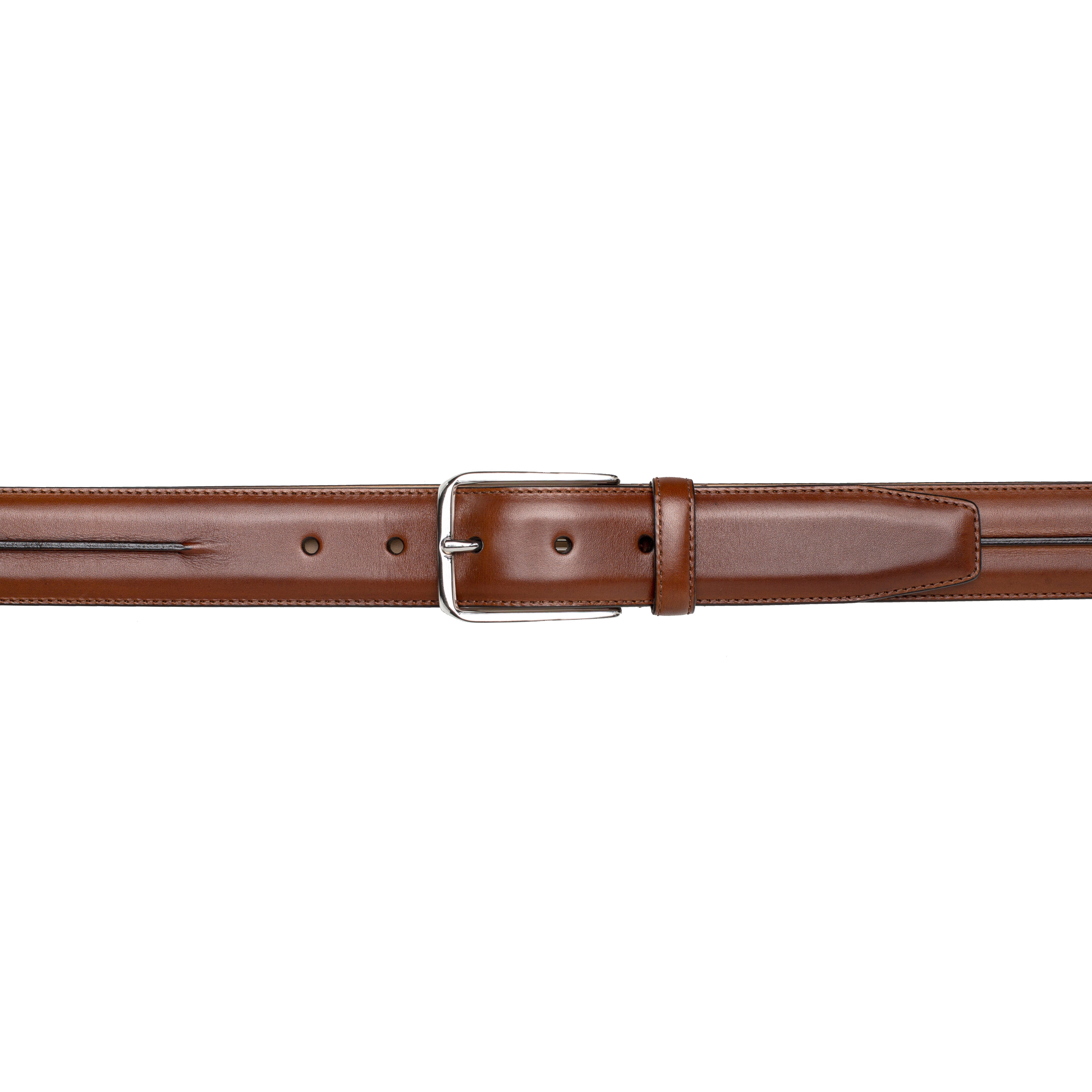 Mezlan Center-Piped Calfskin Belt - 36