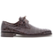 Mezlan Anderson Crocodile Derby Shoes Dark Brown (13584-F)