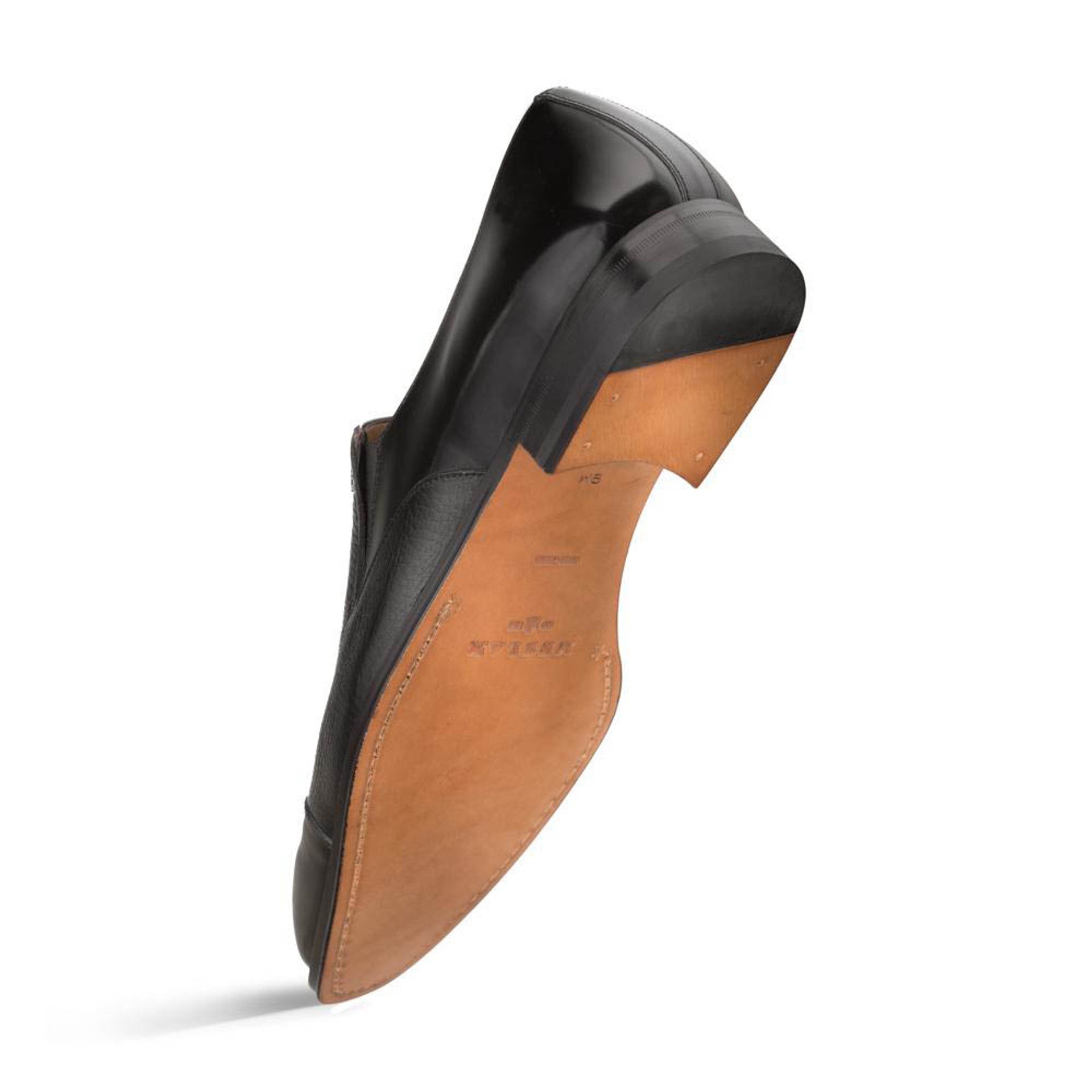 Mezlan Shoes Made in Spain - Mezlan Milani Calfskin & Deerskin Black Slip On Men's Loafers-New Designer Collection - 8M