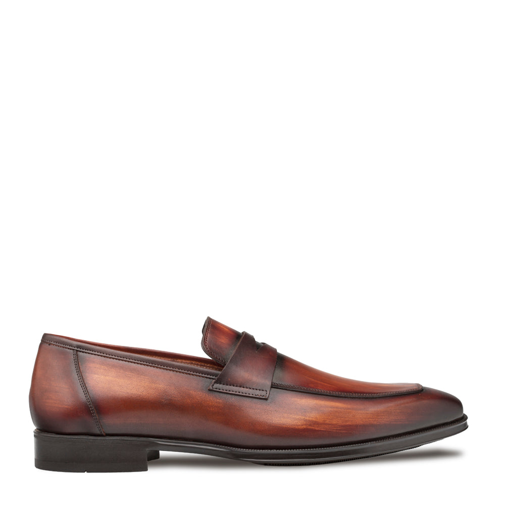 Mezlan Avenue Rubber Sole Penny Loafer - 8