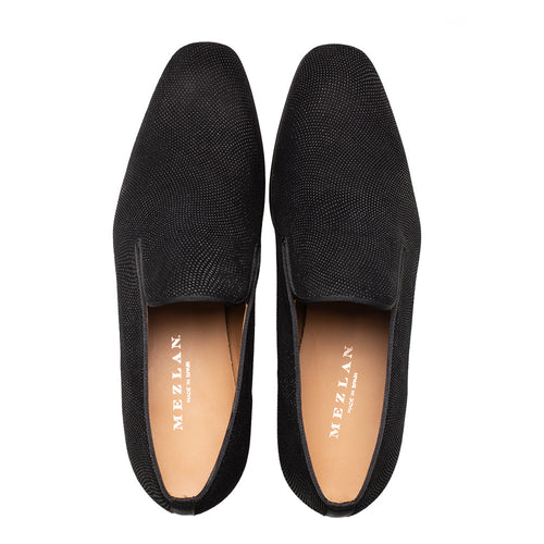 Mezlan Notte Glass Suede Slip-On - Luxury Italian Loafer