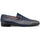 Mezlan Brunello Two-Tone Bit Loafer Pearl Grey / Navy (21100)