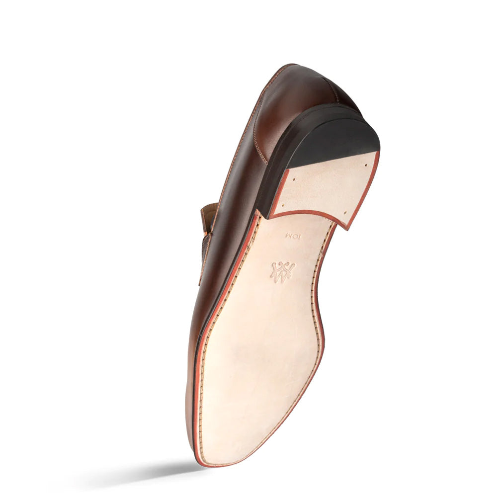 Mezlan Brunello Two-Tone Bit Loafer Taupe / Brown (21100) - Medium