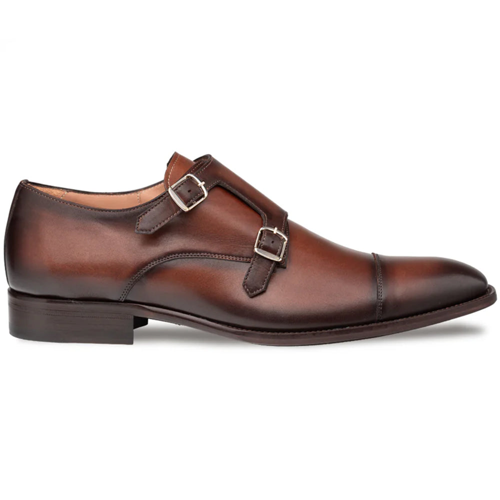 Mezlan Actore Double Monk Strap Chocolate (21151) - Medium