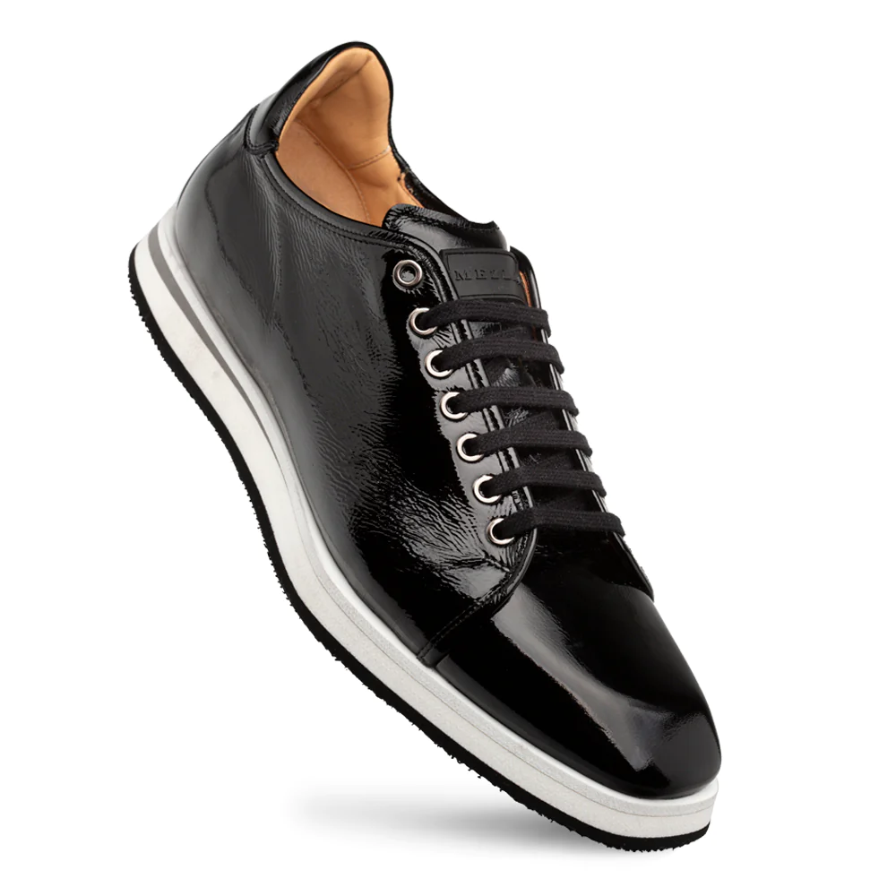 Mezlan Cartuja Shine-Calf Sneakers Black (21153) - Medium