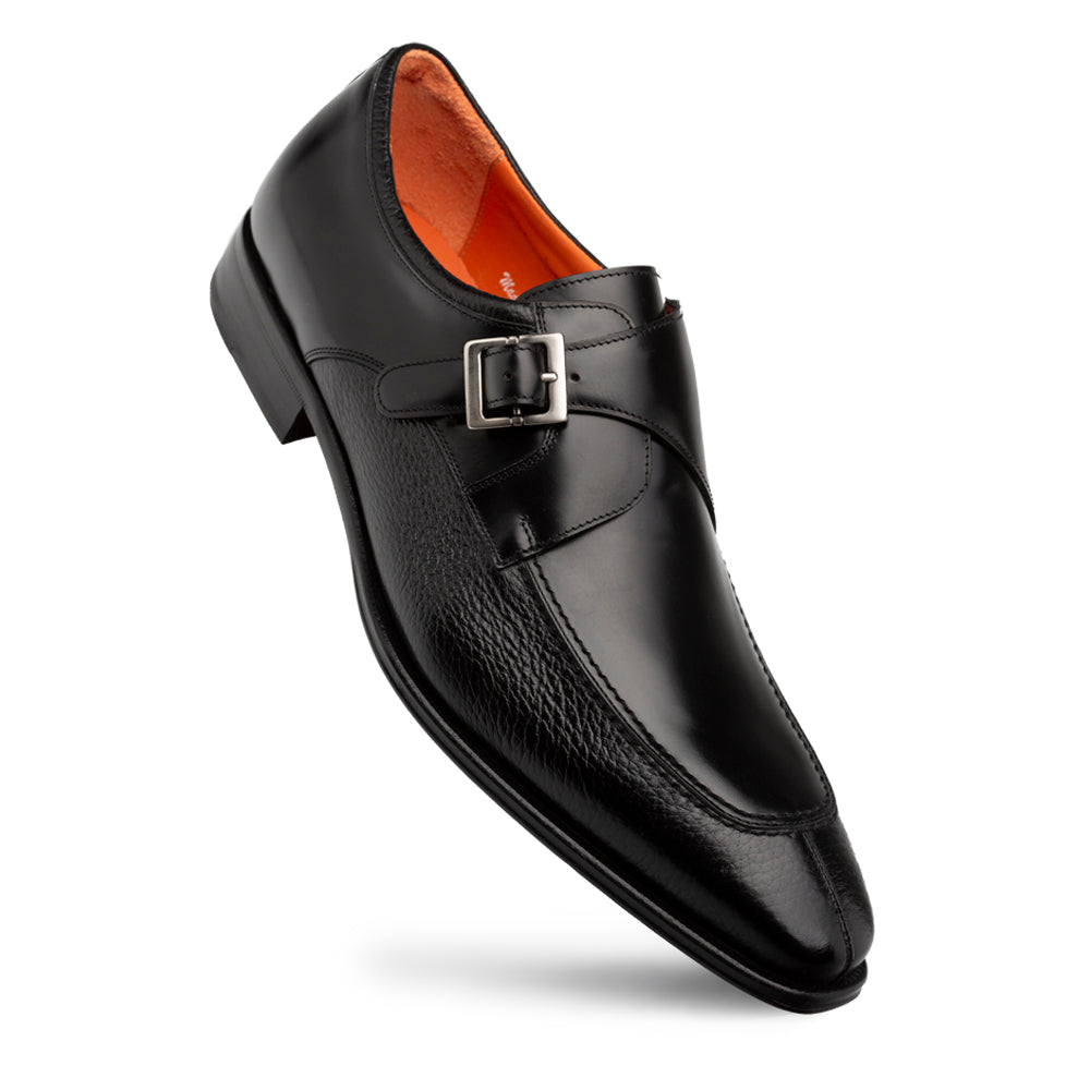 Mezlan Pego Monk Strap - Luxury Italian Leather Shoes - 8