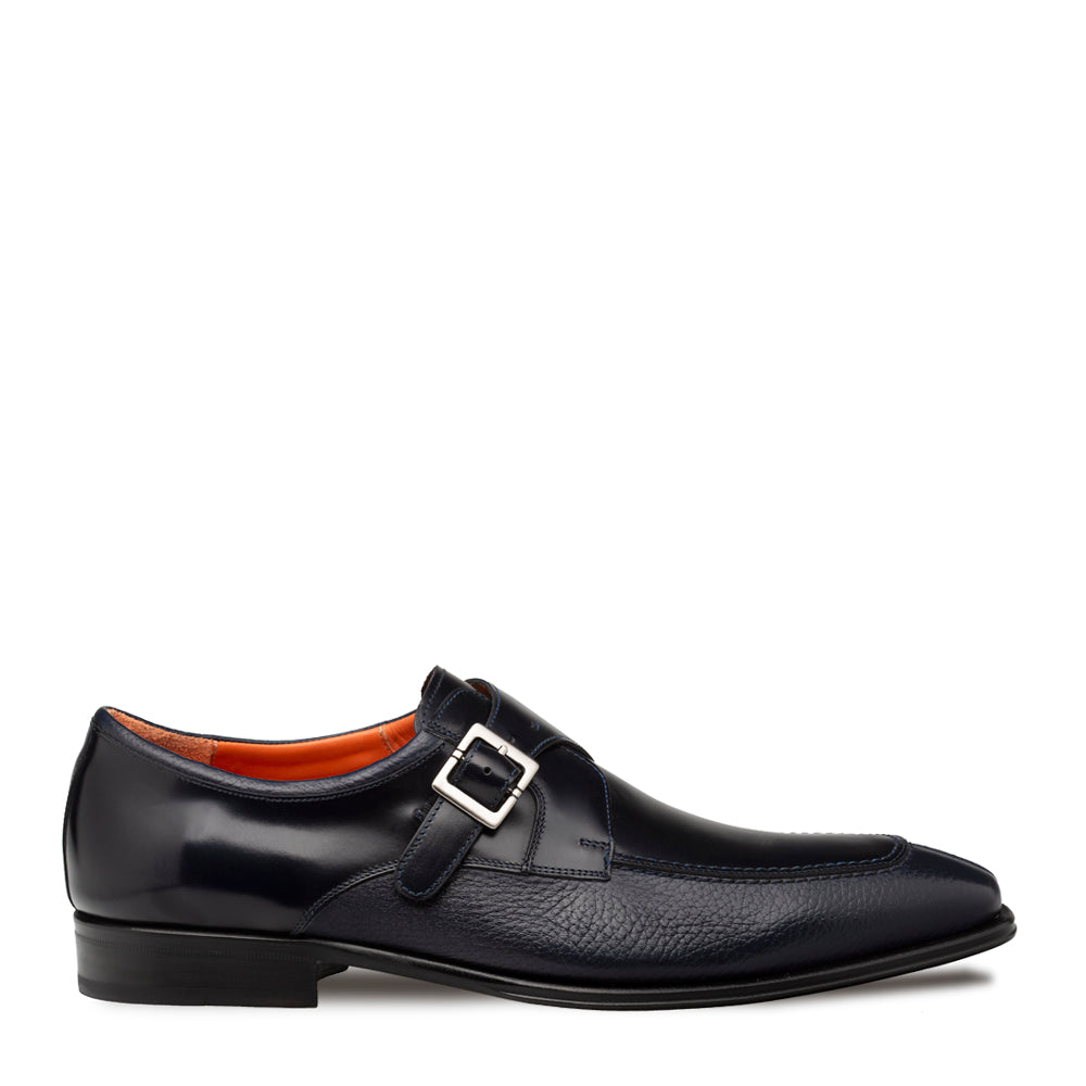 Mezlan Pego Monk Strap - Luxury Italian Leather Shoes - 8