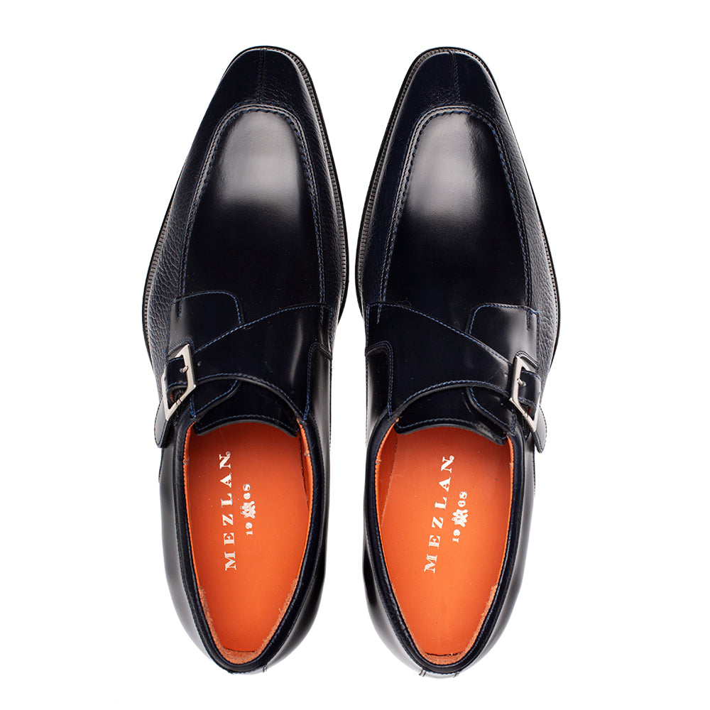 Mezlan Pego Monk Strap - Luxury Italian Leather Shoes - 8
