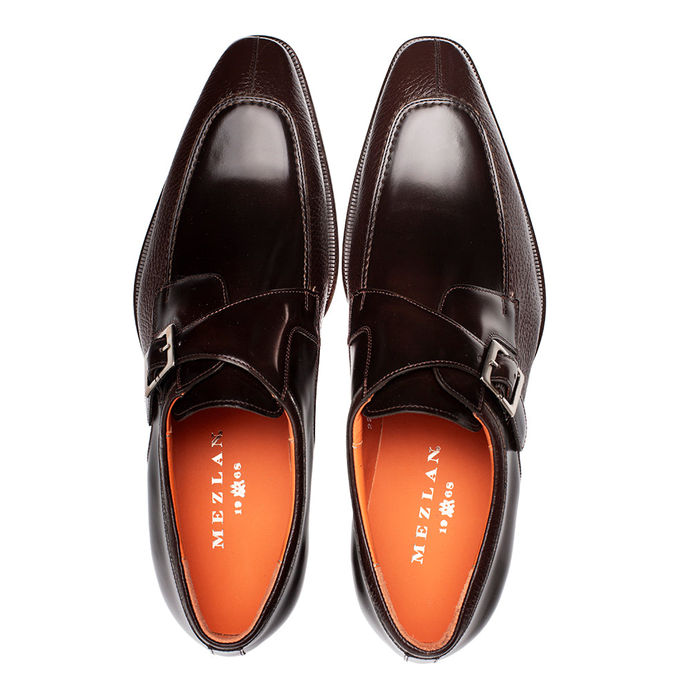 Mezlan Pego Monk Strap - Luxury Italian Leather Shoes - 8