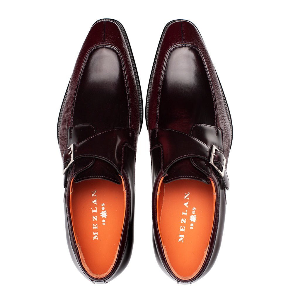 Mezlan Pego Monk Strap - Luxury Italian Leather Shoes - 8