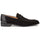 Mezlan Galeno Suede Penny Loafer Black (21247)