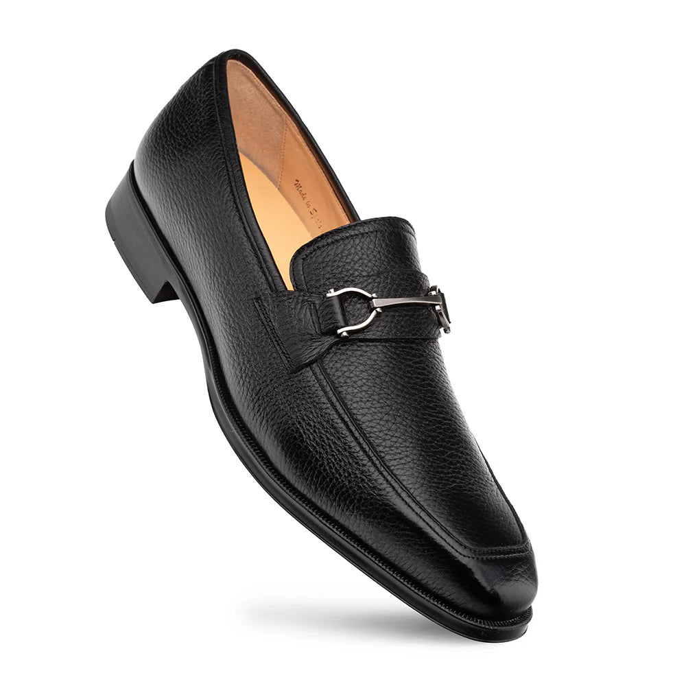 Mezlan Deerskin Ornament Loafer Black (E21253) - Medium