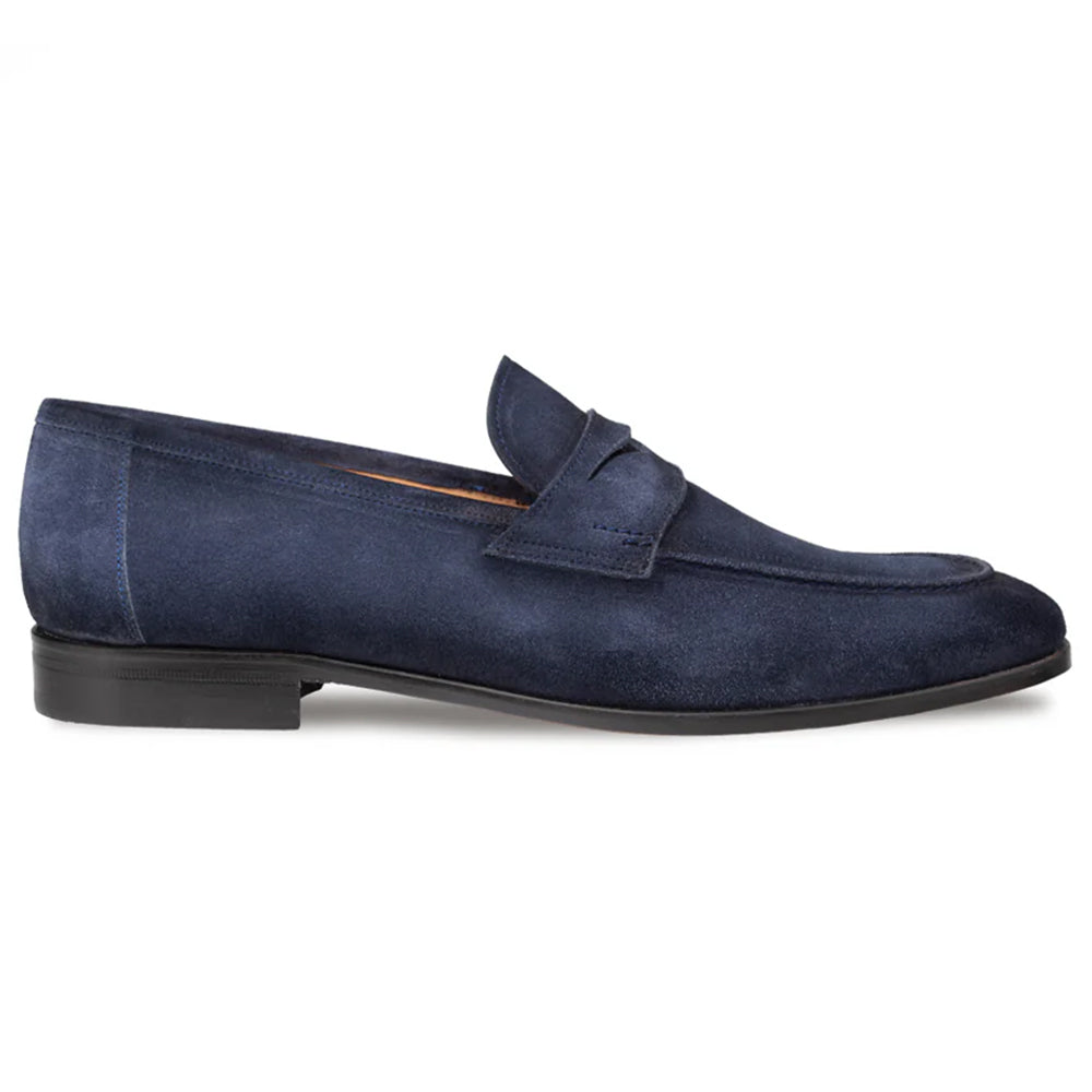 Mezlan Caro Suede Penny Loafer Navy (21312) - Medium