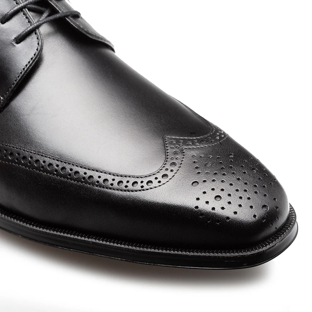 Mezlan Tasso Wing Tip Derby Black (21315) - Medium