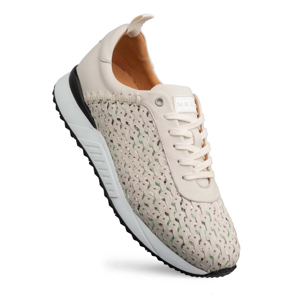 Mezlan Plata Laser-Cut Sneaker Light Green / Multi (21569) - Medium