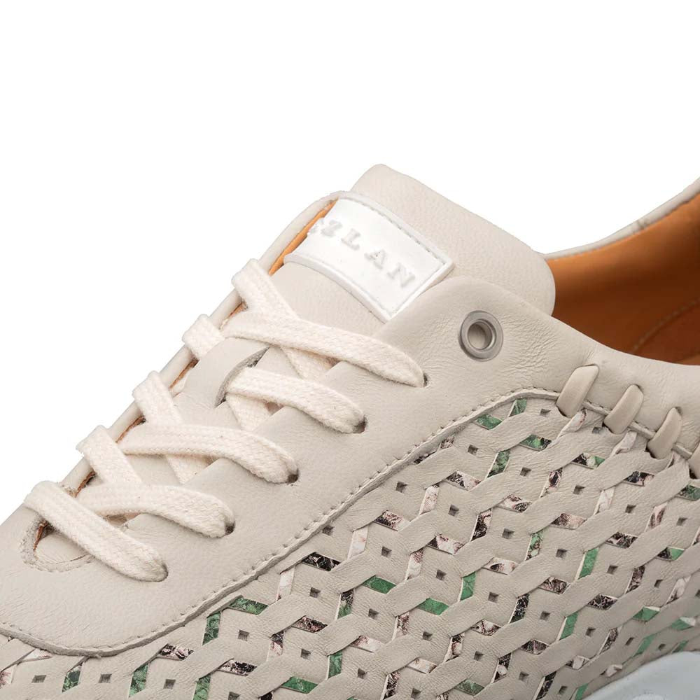Mezlan Plata Laser-Cut Sneaker Light Green / Multi (21569) - Medium