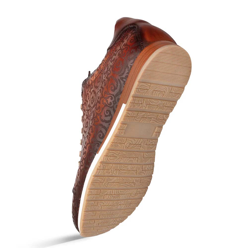 Mezlan Portico Laser-Print Sneaker Cognac / Rust (21577) - Medium