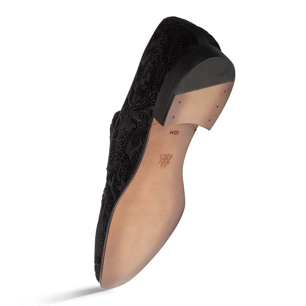 Mezlan Travolta Velvet Formal Loafer Black (21578) - Medium