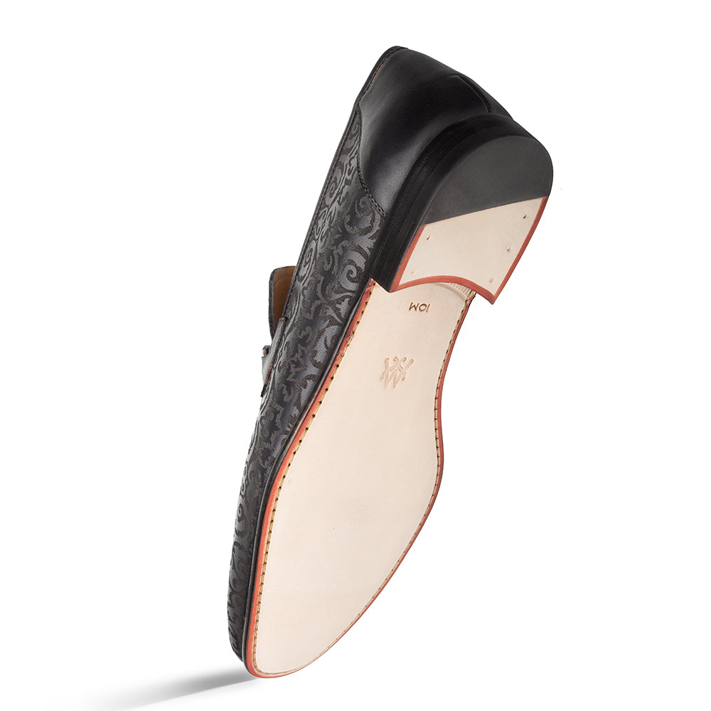 Mezlan Alcaraz: Luxury Leather Laser-Print Slip-On Shoes - 8