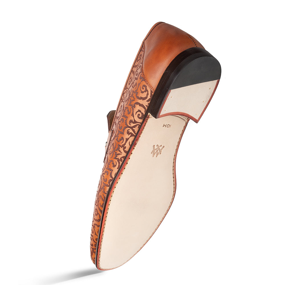 Mezlan Alcaraz: Luxury Leather Laser-Print Slip-On Shoes - 8