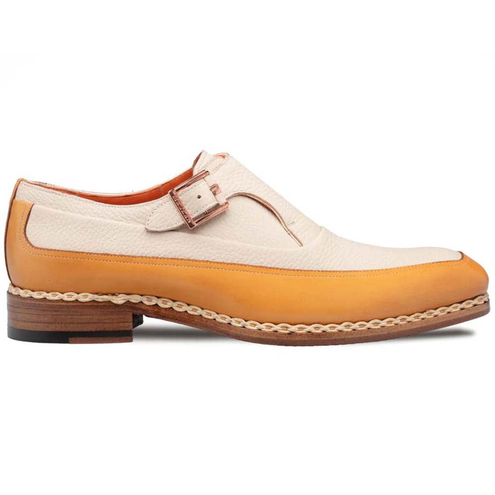 Mezlan Cadena Two-Toned Monk Strap Camel / Bone (21590) - Medium