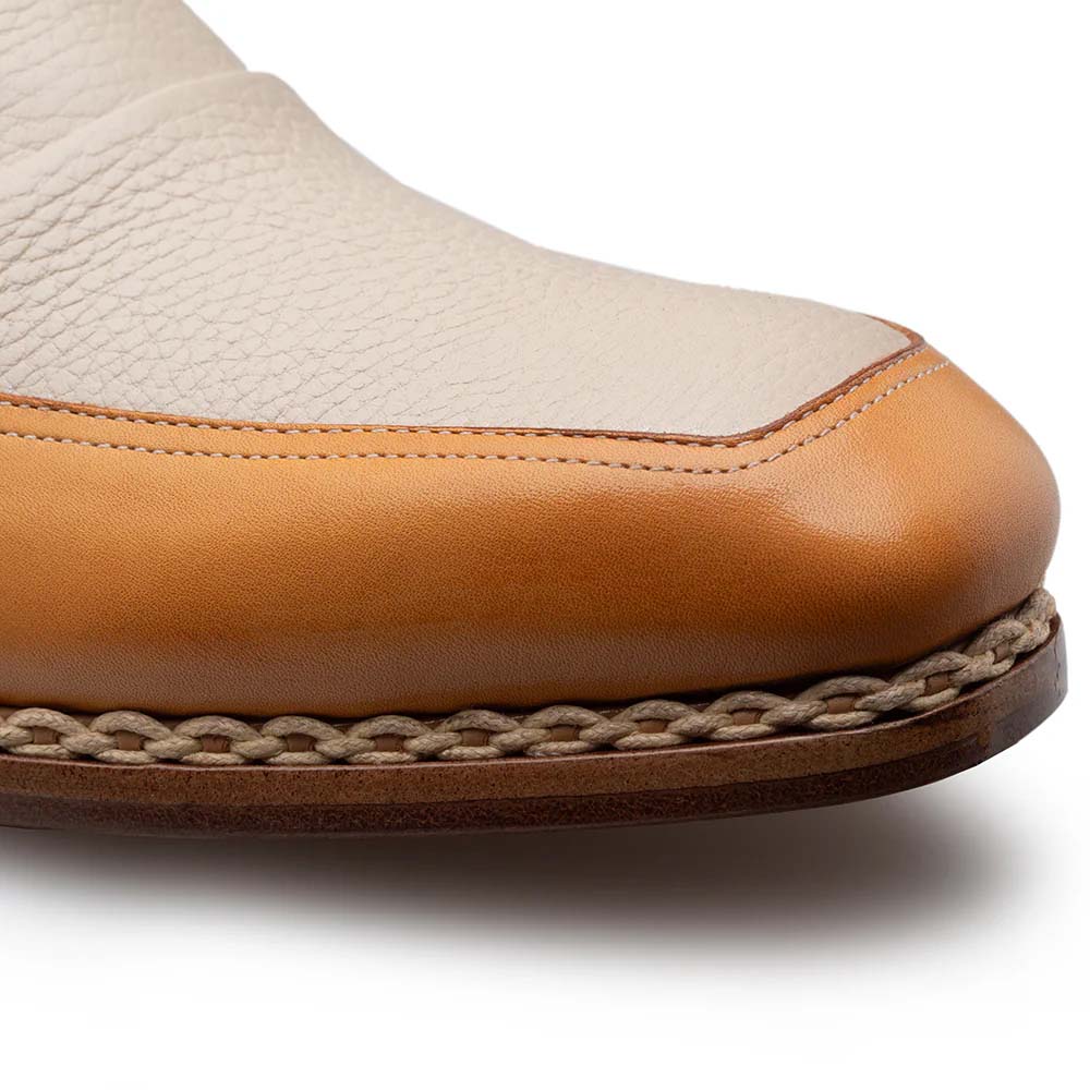 Mezlan Cadena Two-Toned Monk Strap Camel / Bone (21590) - Medium