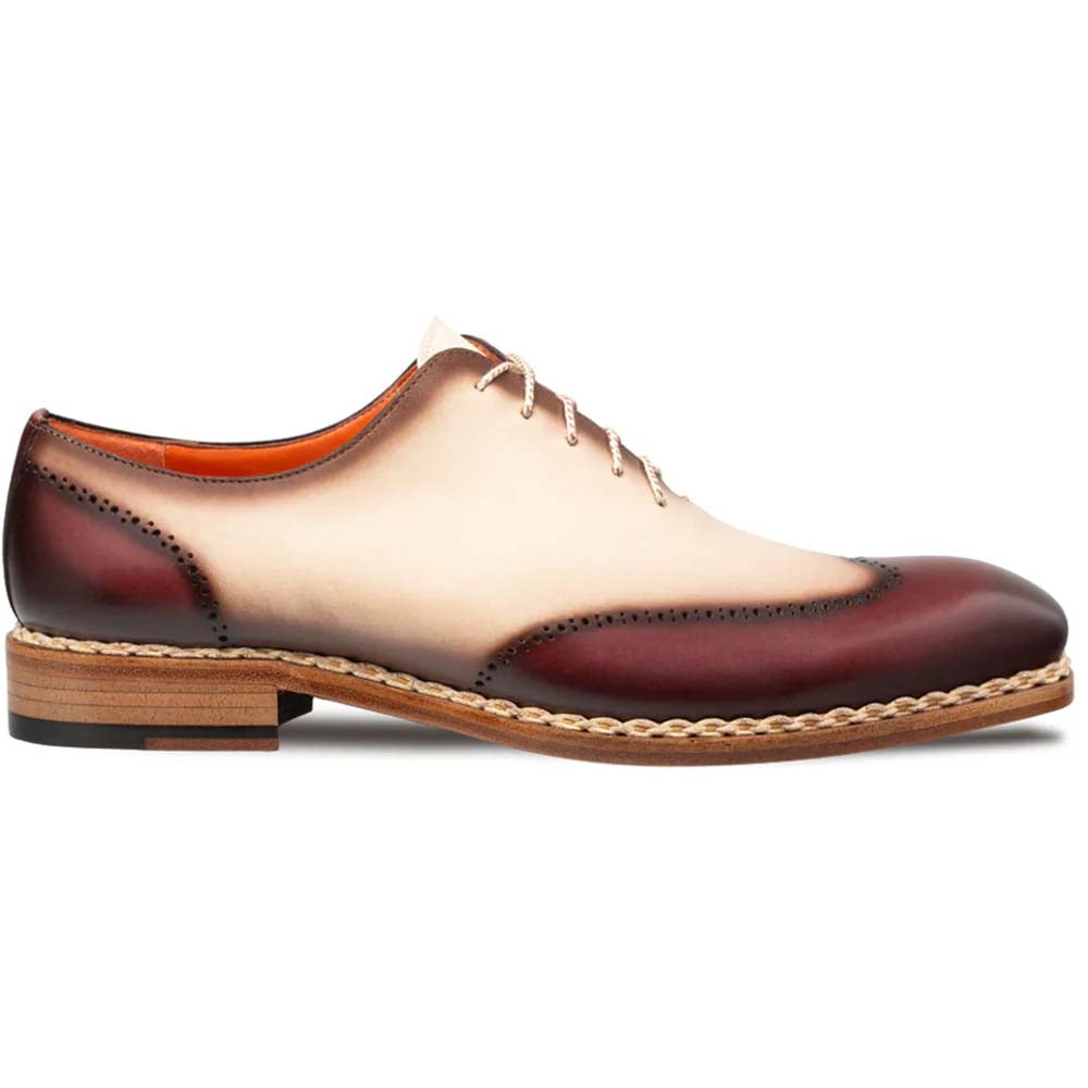 Mezlan Almagro Two-Tone Oxford Red / Bone (21592) - Medium