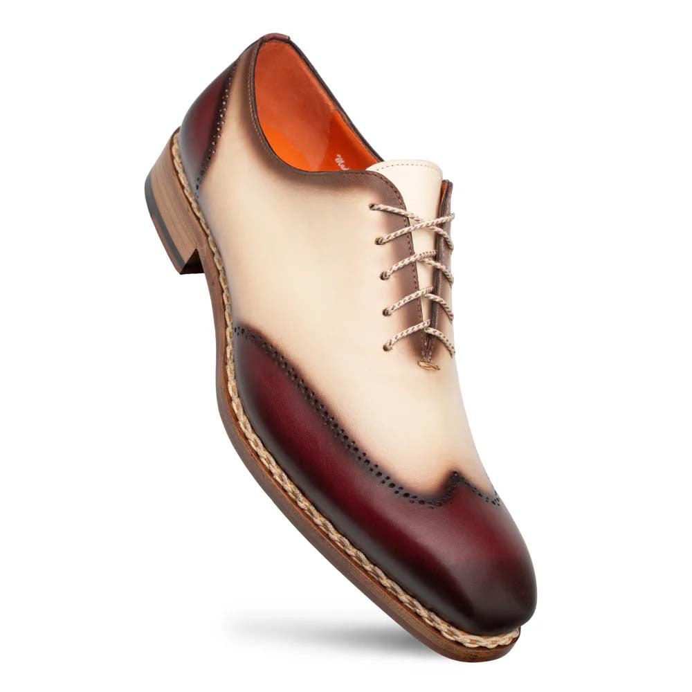 Mezlan Almagro Two-Tone Oxford Red / Bone (21592) - Medium