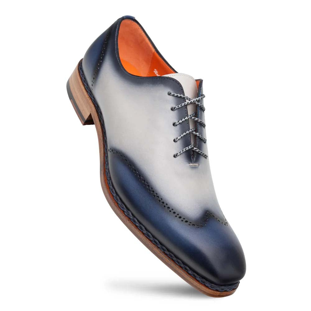 Mezlan Almagro Two-Tone Oxford Navy / Pearl Grey (21592) - Medium